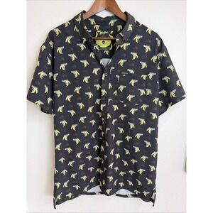 Retro Rifle Men's XL Organic Super Stretch BANANA GUN Black Printed
